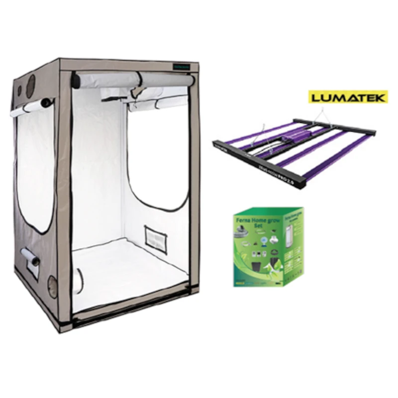 Home Grow Set 120x120x200cm mit Lumatek Zeus Pro LED, 465W, 600W