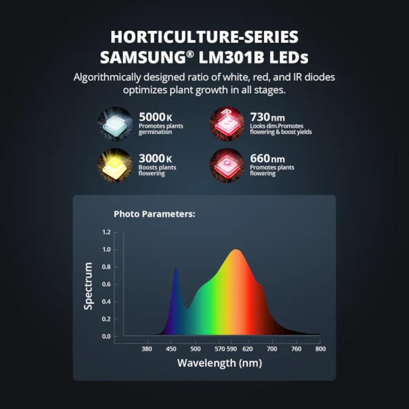 Home Grow Set 100x100x200cm mit ViparSpectra LED